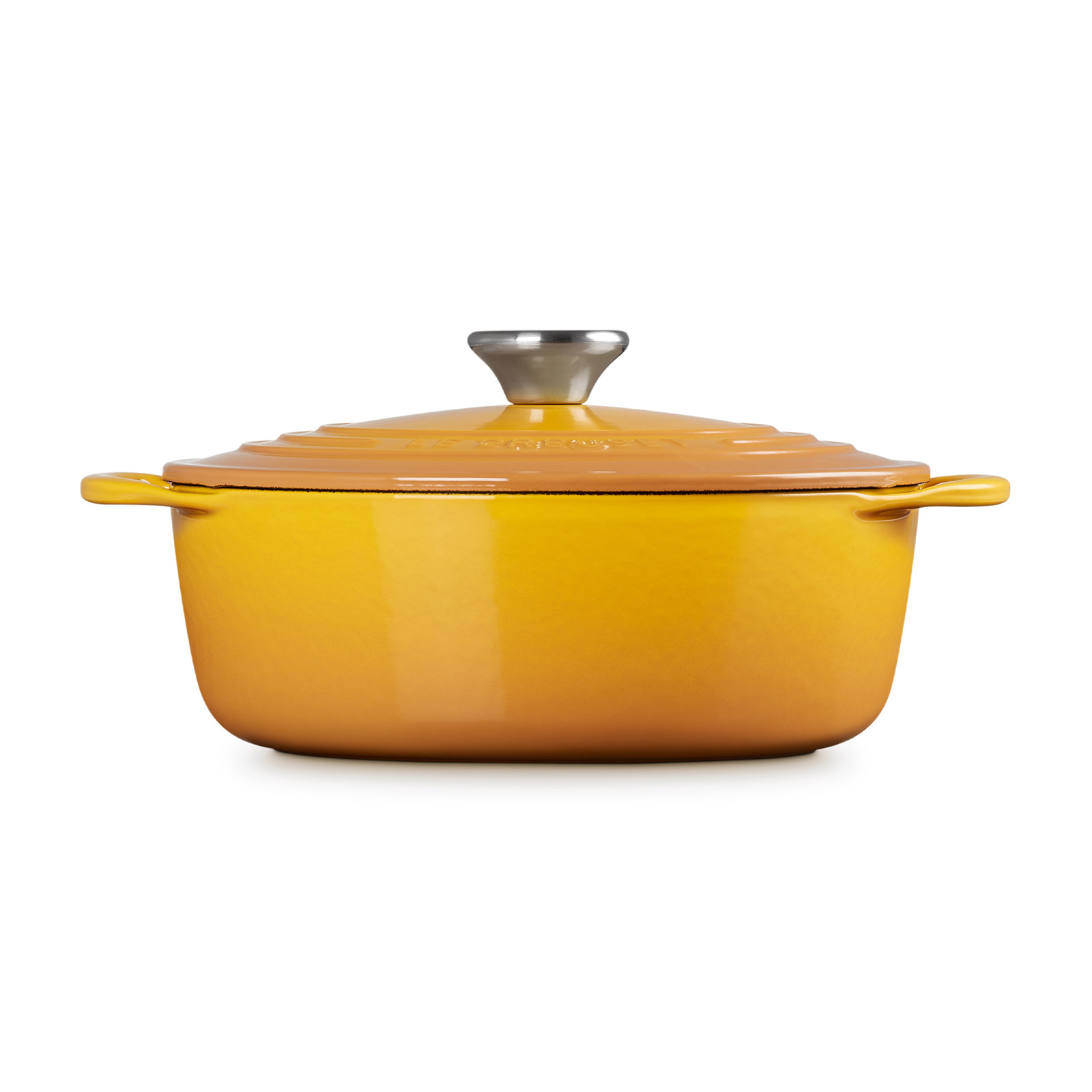 LE CREUSET 両手鍋 22cm ネクター ルクルーゼ 未使用 ココット・ビス 22cm ネクター (シルバーツマミ) | 両手鍋 ｜ル