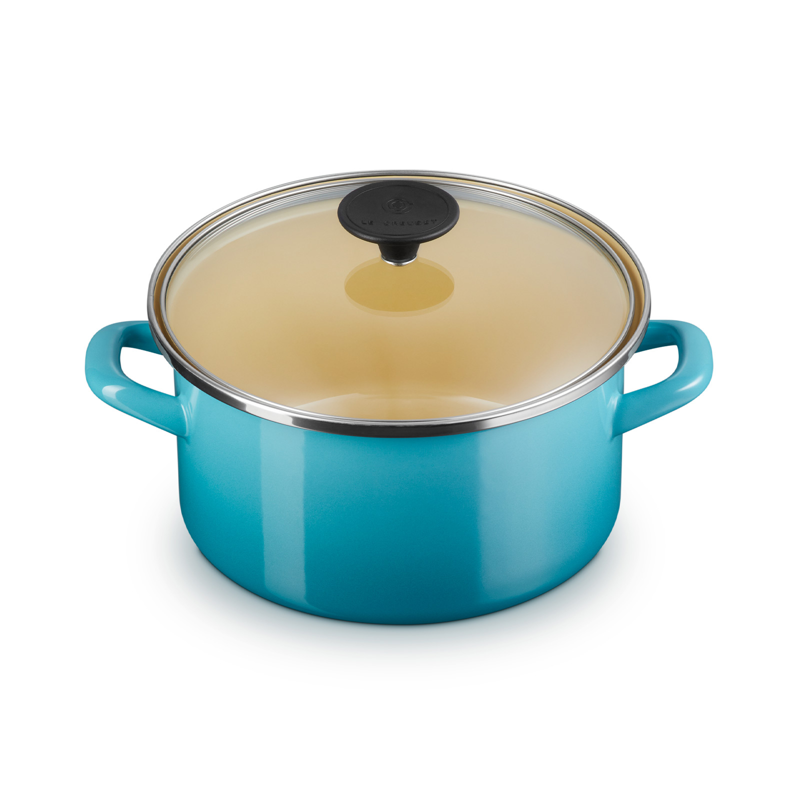 LE CREUSET きれいな水色！両手鍋 20cmとイッタラのライトブルー皿 LE