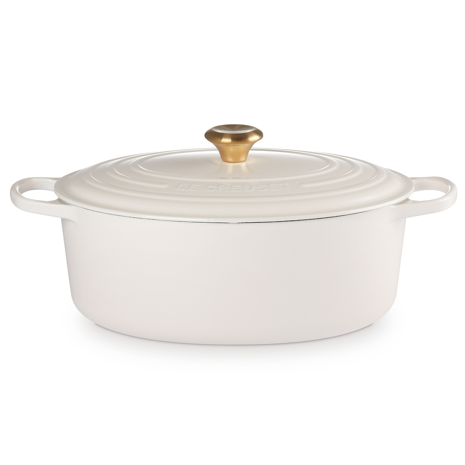 シグニチャー ココット・オーバル 33cm クリーム (ゴールド