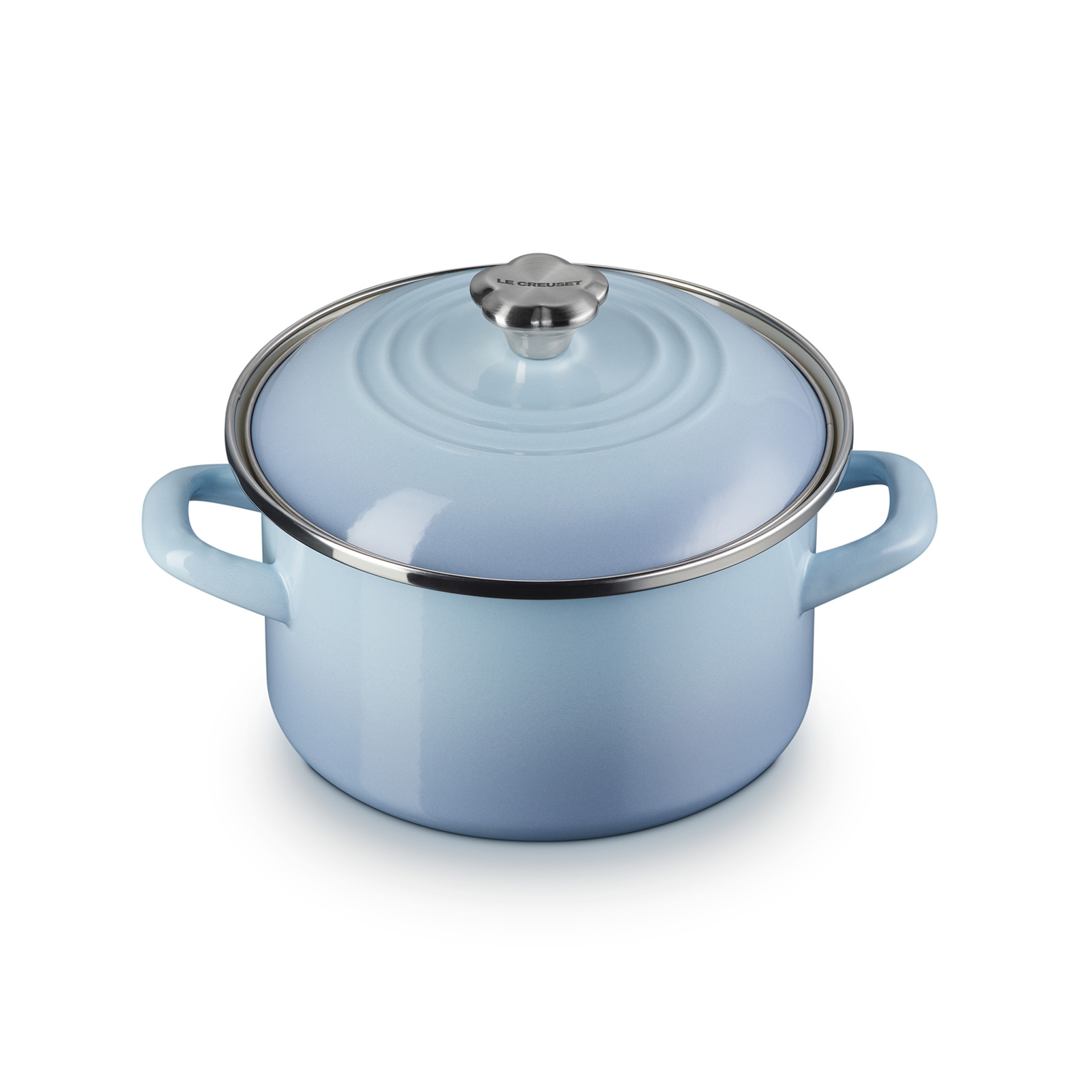 EOS キャセロール 18cm コースタルブルー (フラワーツマミ