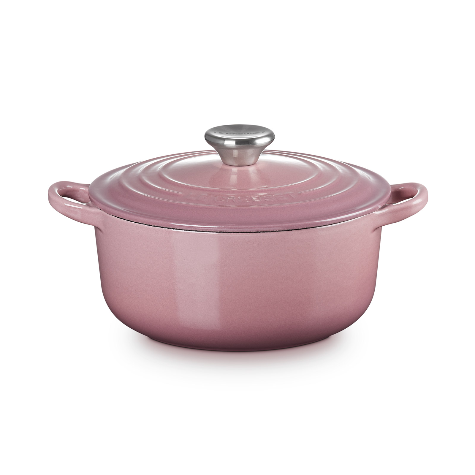 最終価格　ル・クルーゼ　ココットフルール　20cm モーブピンク Le Creuset 【未使用】ル・クルーゼ ココットフルール 20cm