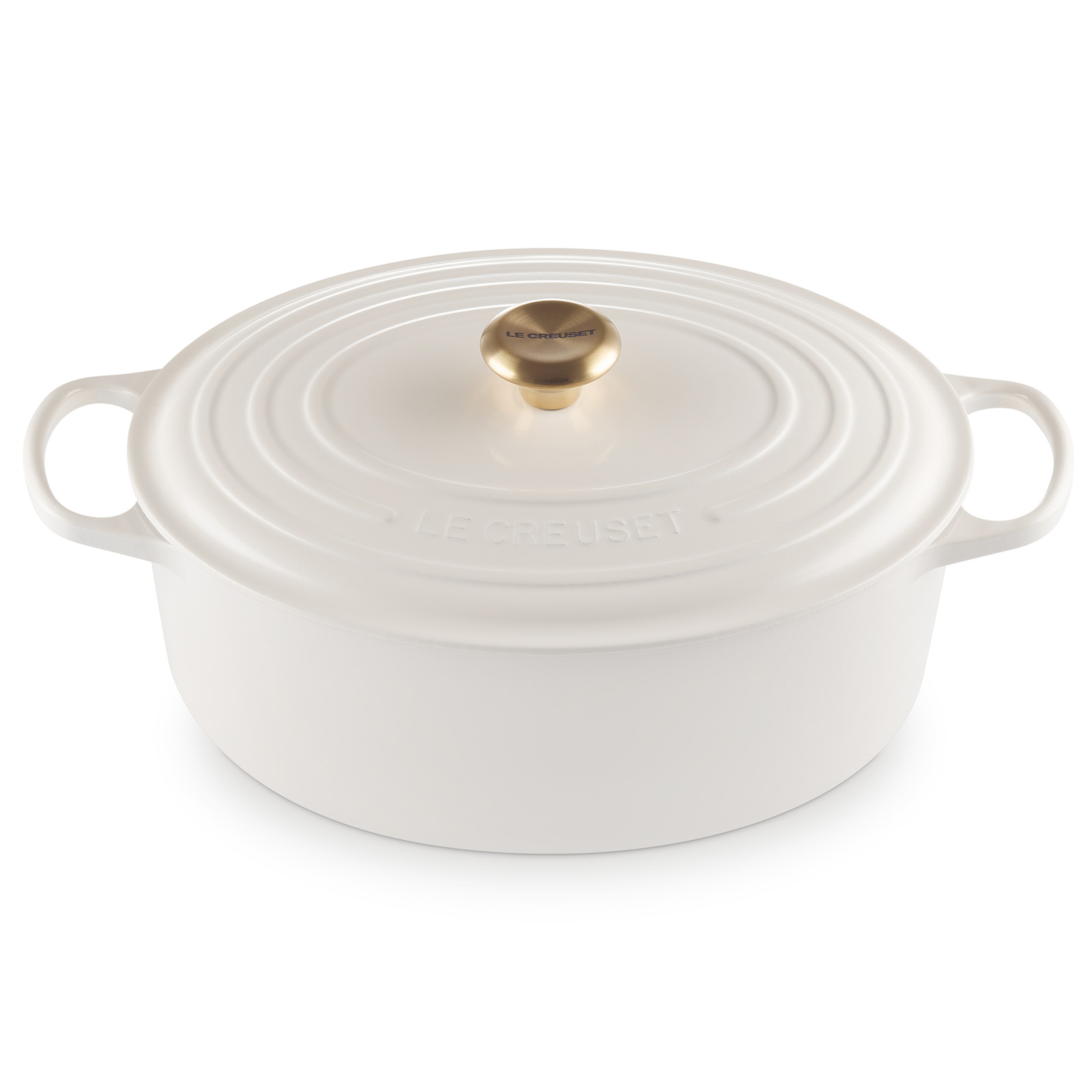 シグニチャー ココット・オーバル 33cm クリーム (ゴールド