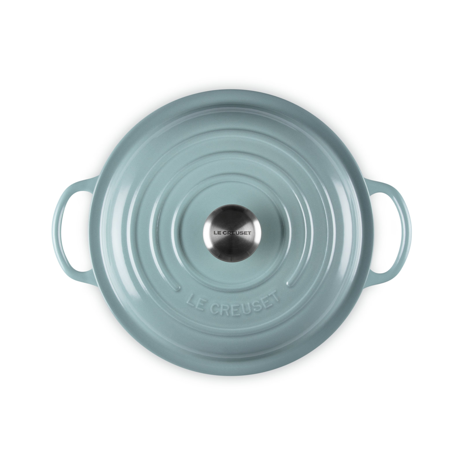 ルクルーゼ マルミット　シーソルト シグニチャー マルミット・グルメ 22cm シーソルト (シルバーツマミ