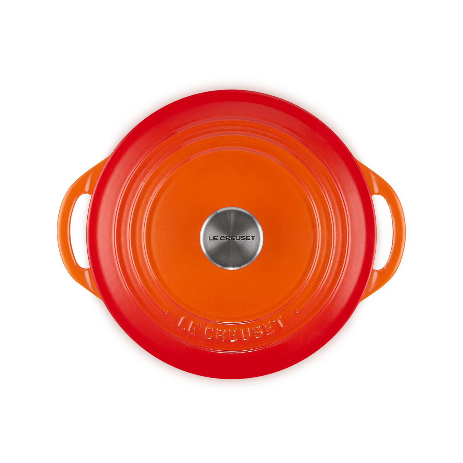 ココット・ビス 22cm オレンジ (シルバーツマミ) | 両手鍋 ｜ル