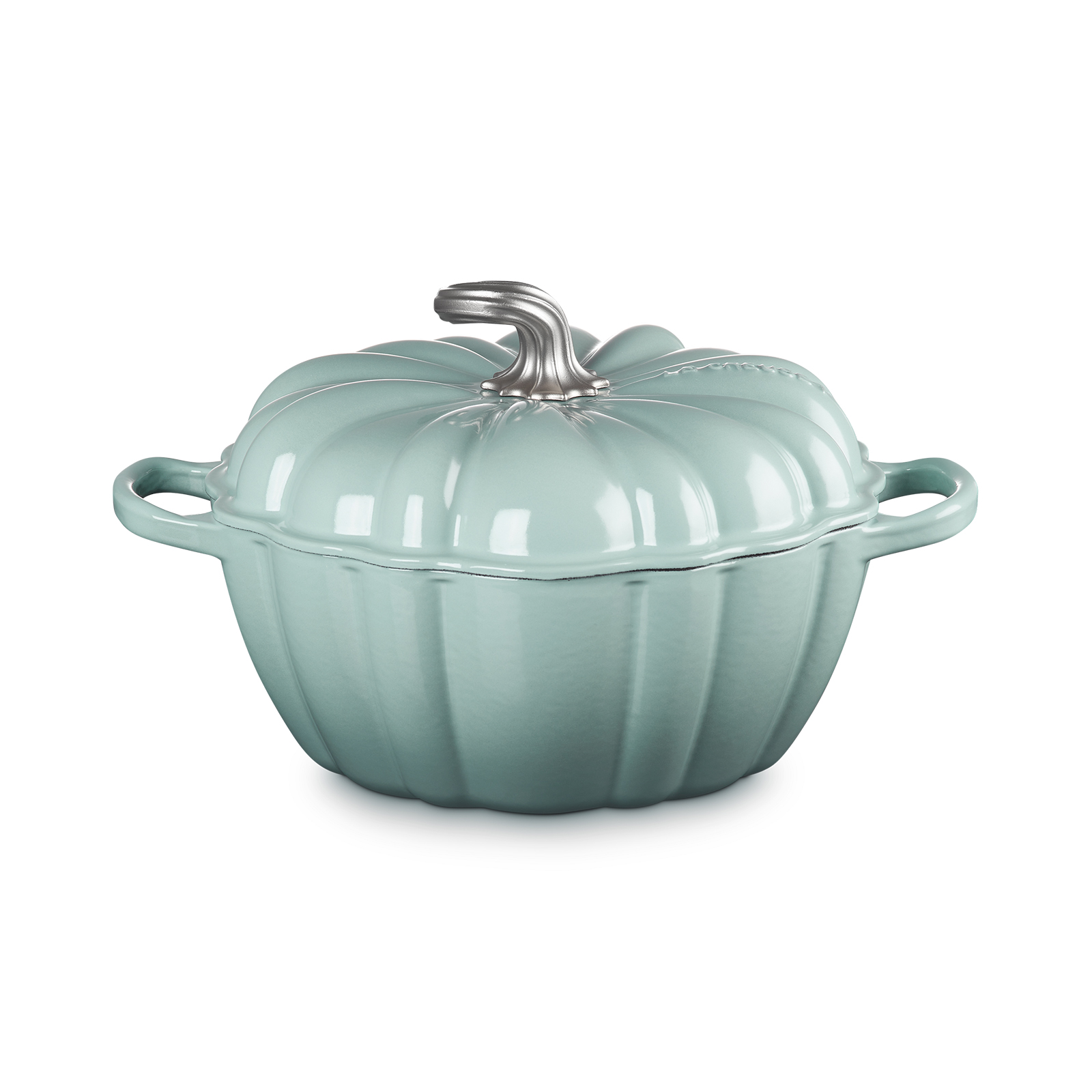 ⭐︎お値下げ⭐︎ LE CREUSET パンプキン型　24cm シーソルト シグニチャー ココット・パンプキン 24cm シーソルト (シルバー