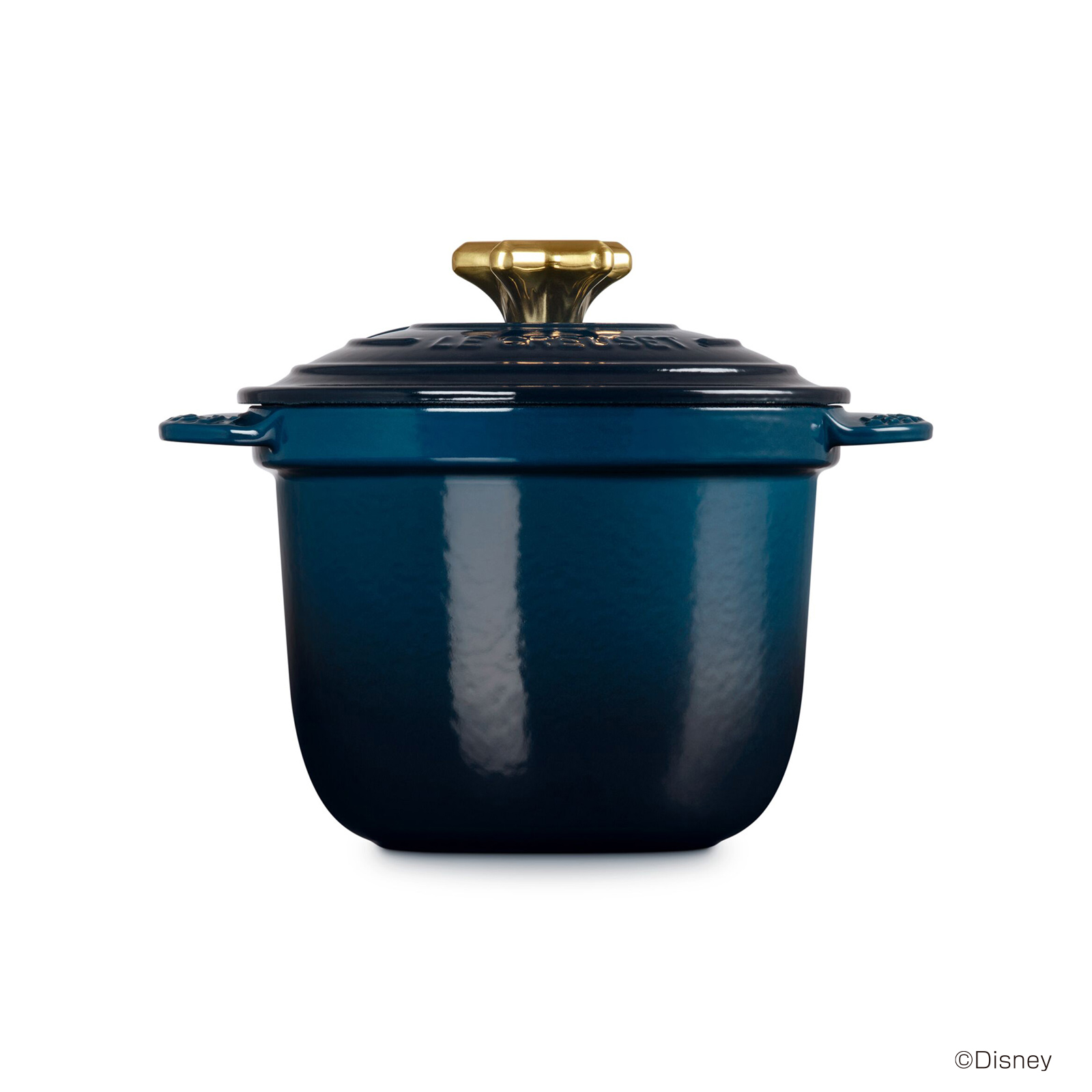 ル・クルーゼ　ココットエブリィ　18 ミッキーマウス　美品 ミッキーマウス/ココット・エブリィ 18 ニュイ (スターツマミ