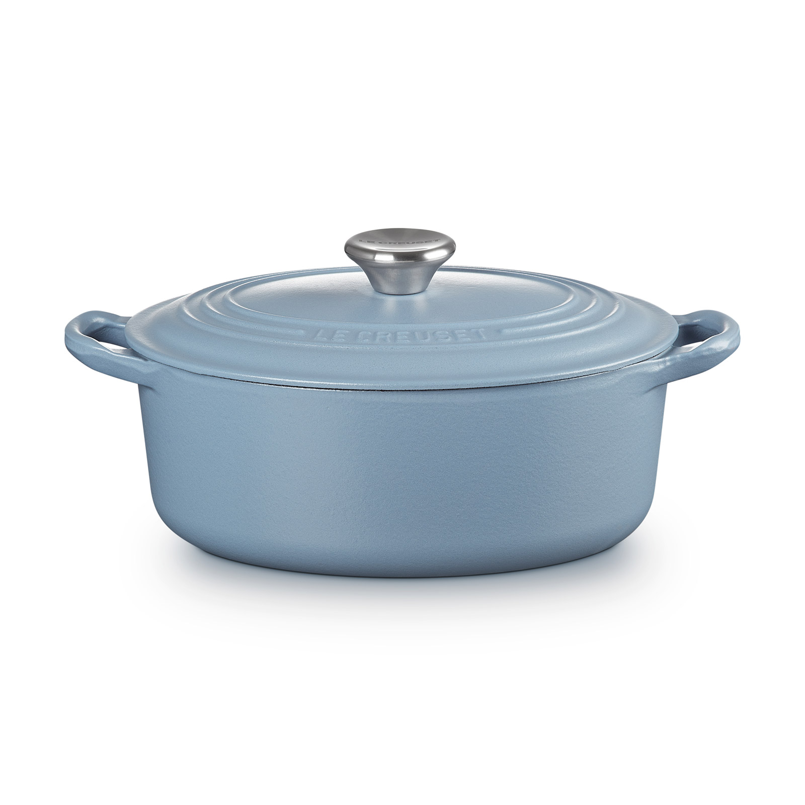 【美品】LE CREUSET　ココット オーバル　コースタルブルー　31cm 美品】LE CREUSET ココット オーバル コースタルブルー 31cm