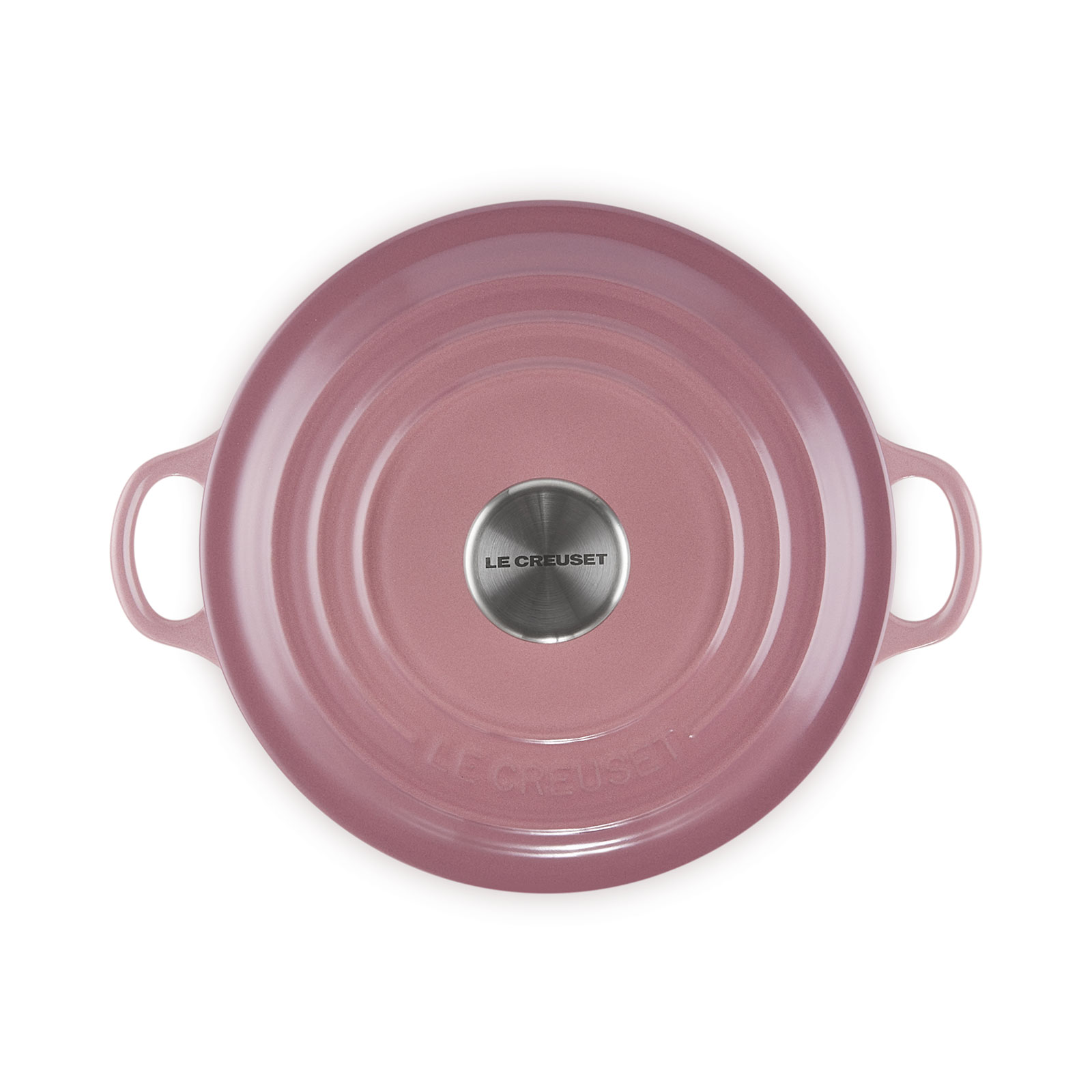 ココット・ロンド 20cm モーヴピンク (シルバーツマミ) | 両手鍋