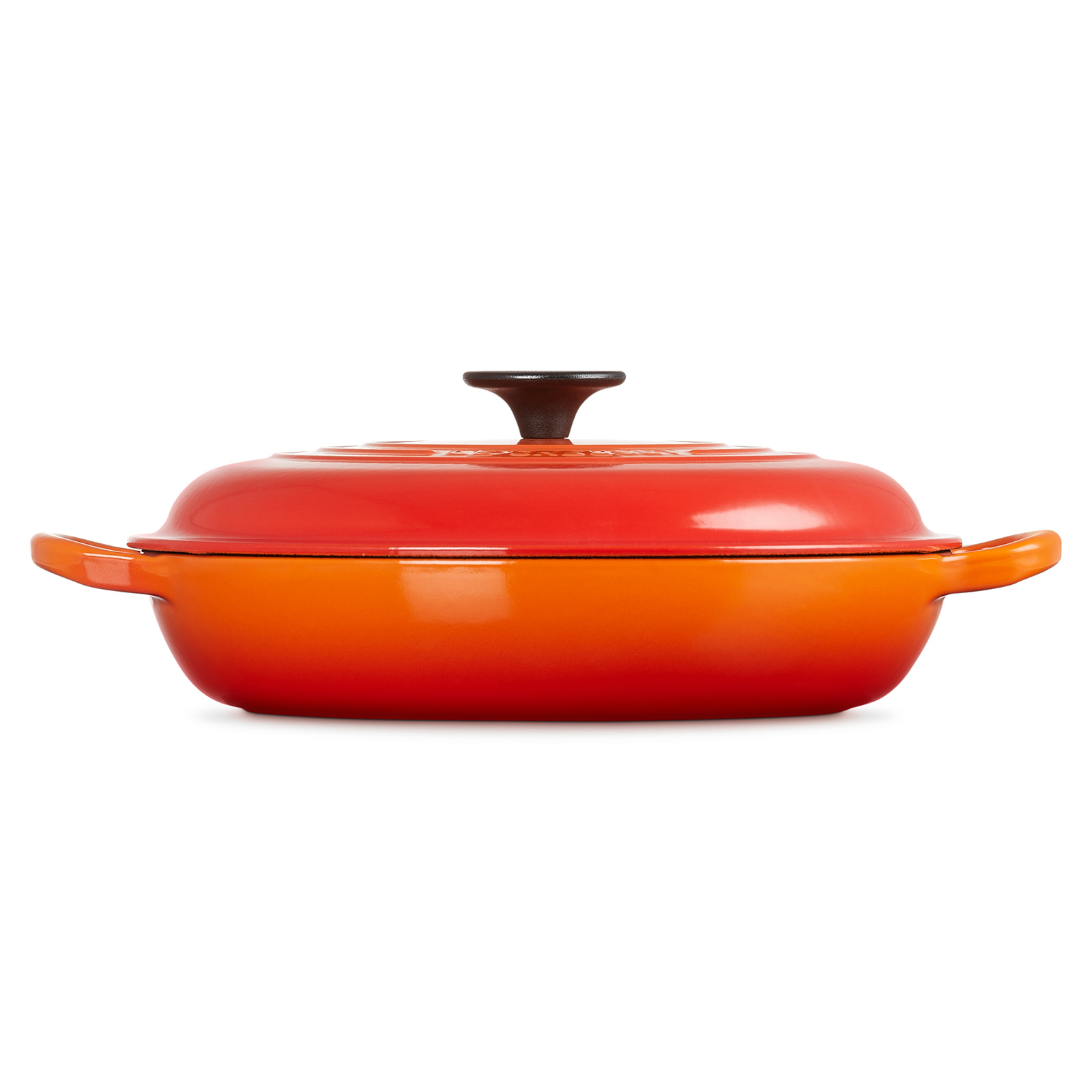 ビュッフェ・キャセロール 26cm オレンジ (ブラックツマミ