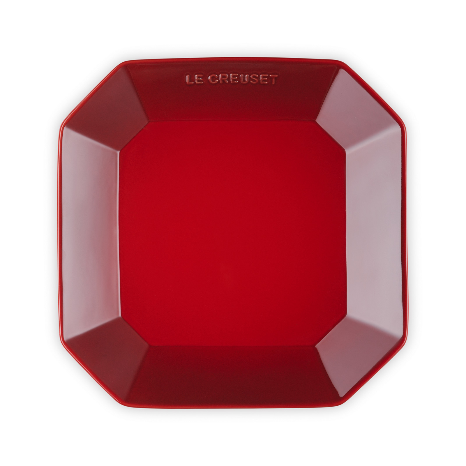 オクタゴン・スクエア・プレート 22cm チェリーレッド | タイムセール