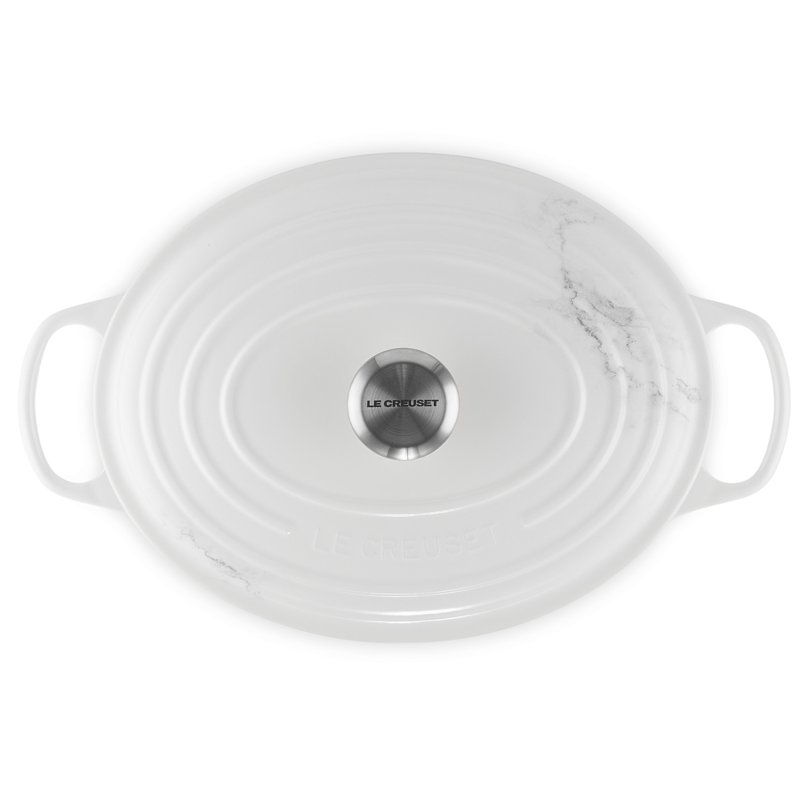 シグニチャー ココット・オーバル 31cm マーブルホワイト