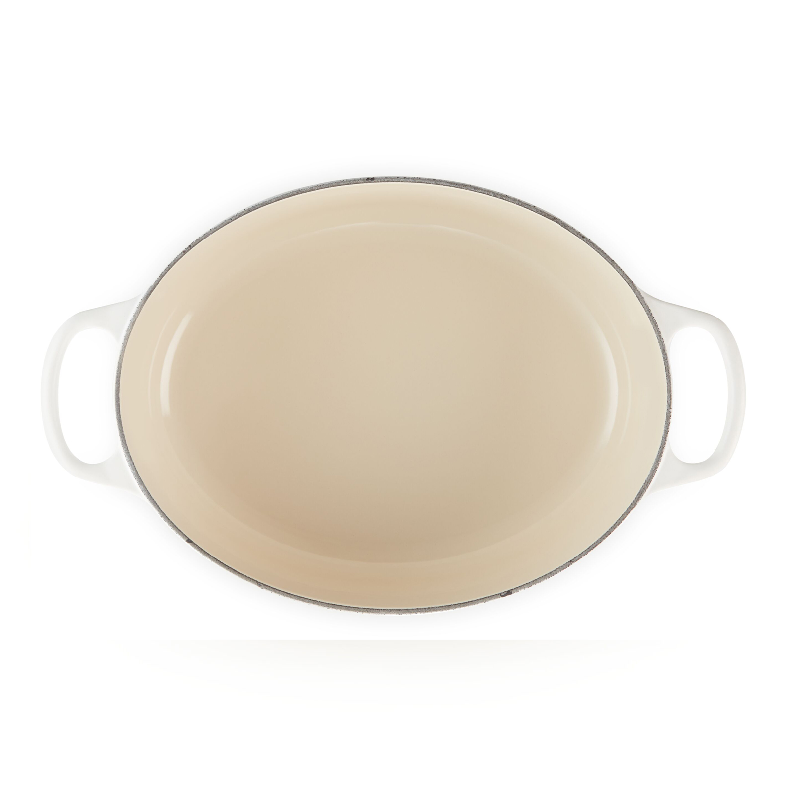 【美品】LE CREUSET　ココット オーバル　ホワイト　27cm ビンテージ 美品】LE CREUSET ココット オーバル ホワイト 27cm ビンテージ ル