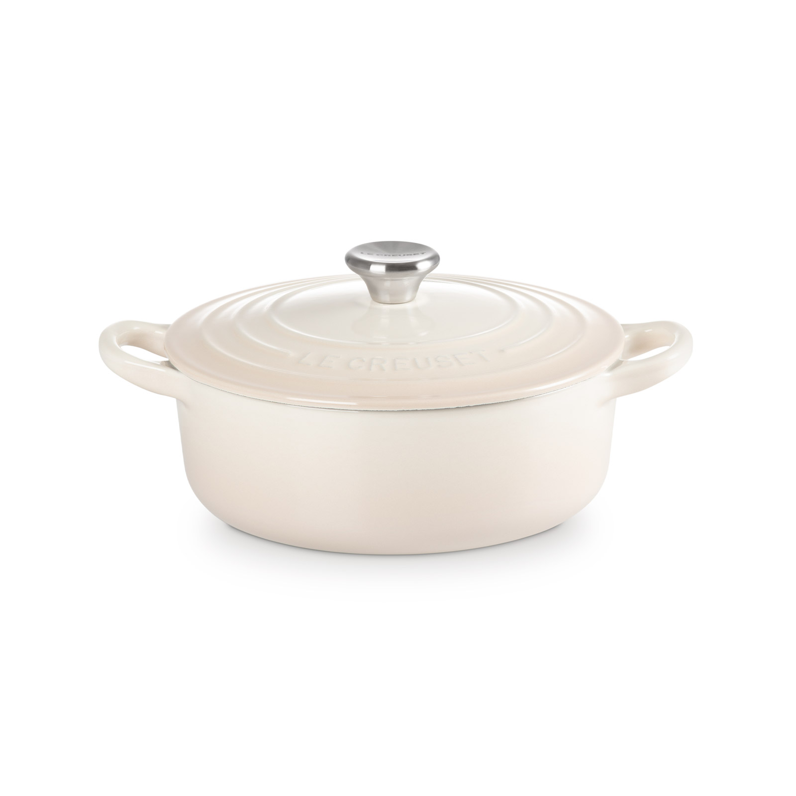ルクルーゼ　ジャポネーズ 18cm メレンゲ　LE CREUSET ココット・ジャポネーズ 18cm メレンゲ (シルバーツマミ) | 両手鍋
