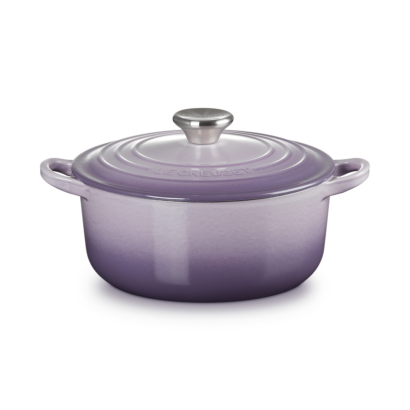 ココット・ロンド 20cm ブルーベルパープル (シルバーツマミ