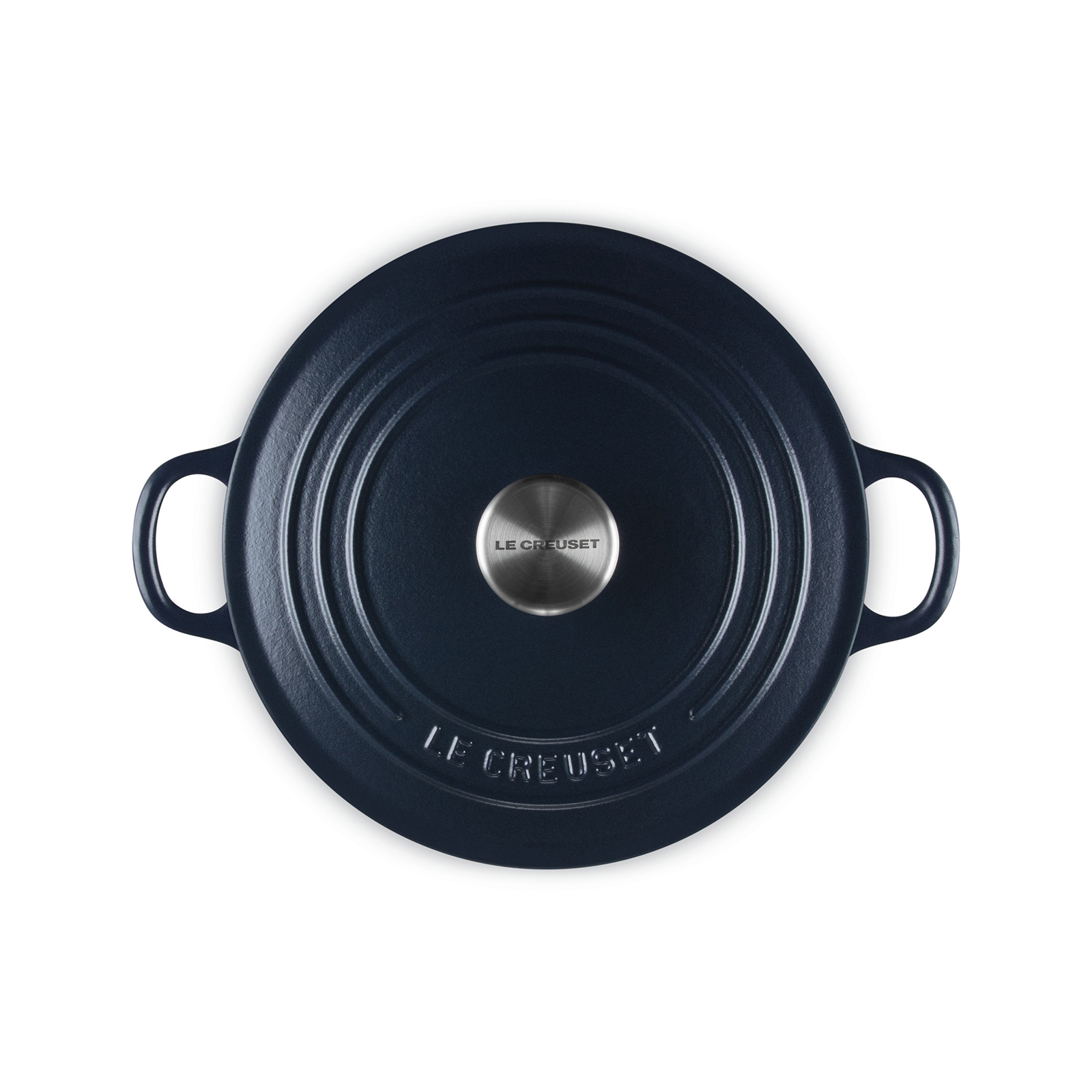 やまま　ルクルーゼ　ココットロンド22cm ココット・ロンド 22cm ネイビー (ブラックマットホーロー