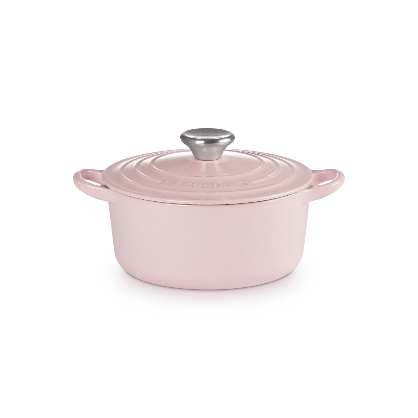 LE CREUSET ル・クルーゼ シフォンピンク 両手鍋 18cm 新品未使用 ココット・ロンド 18cm シフォンピンク (シルバーツマミ) | 両手