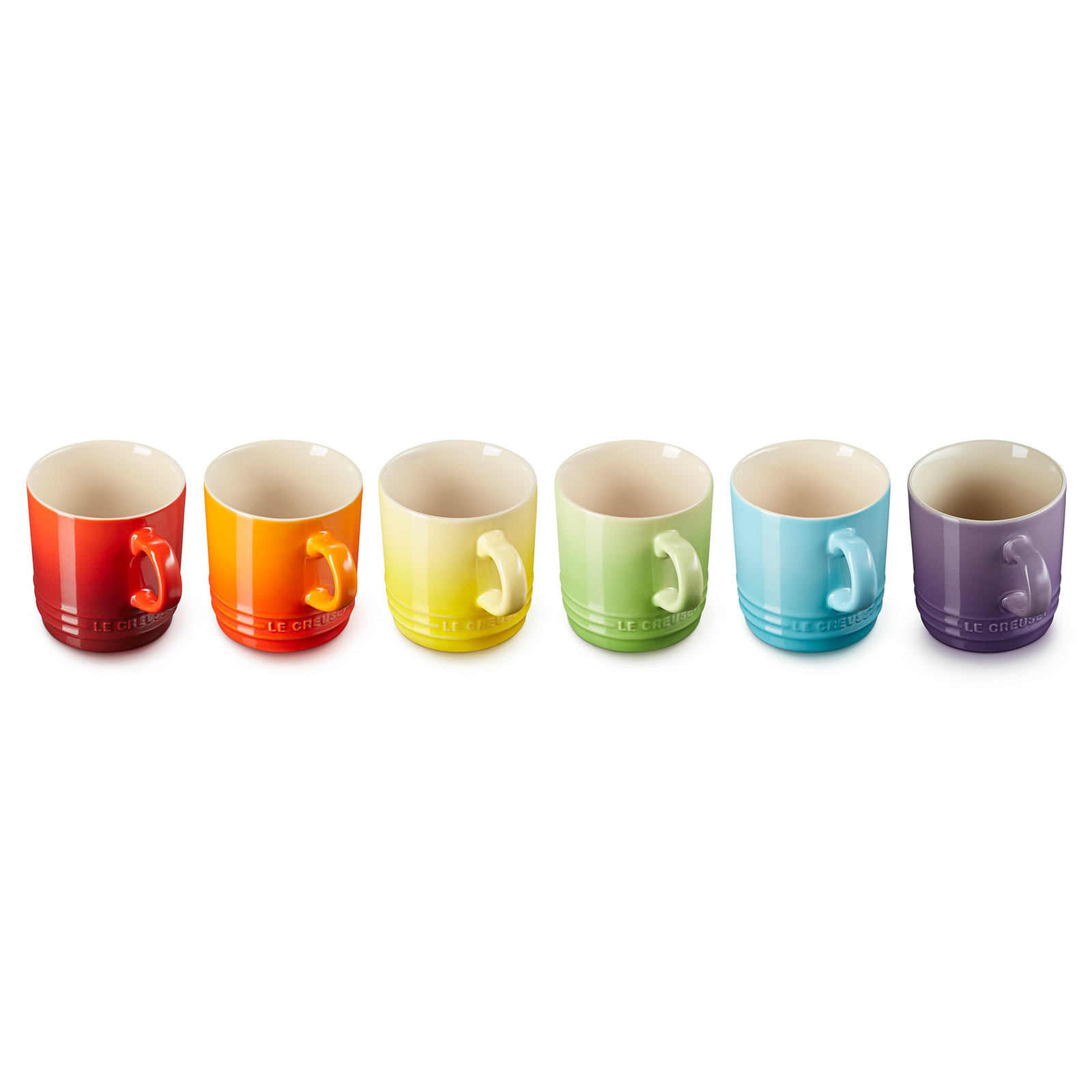 カプチーノマグ 200ml (6個入り) レインボー | コーヒー・ティー ｜ル