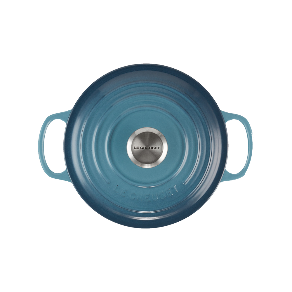 LE CREUSET 鍋敷き ダークブルー LE CREUSET 鍋敷き ダークブルー ル・クルーゼ】にモダンなディープ