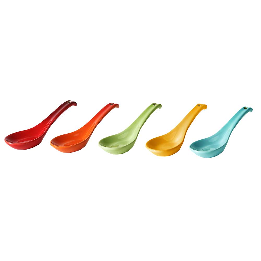 LE CREUSET Light Rainbow 5枚セット　新品　23cm Amazon｜ル・クルーゼ(Le Creuset) ティーセット レインボー 5点