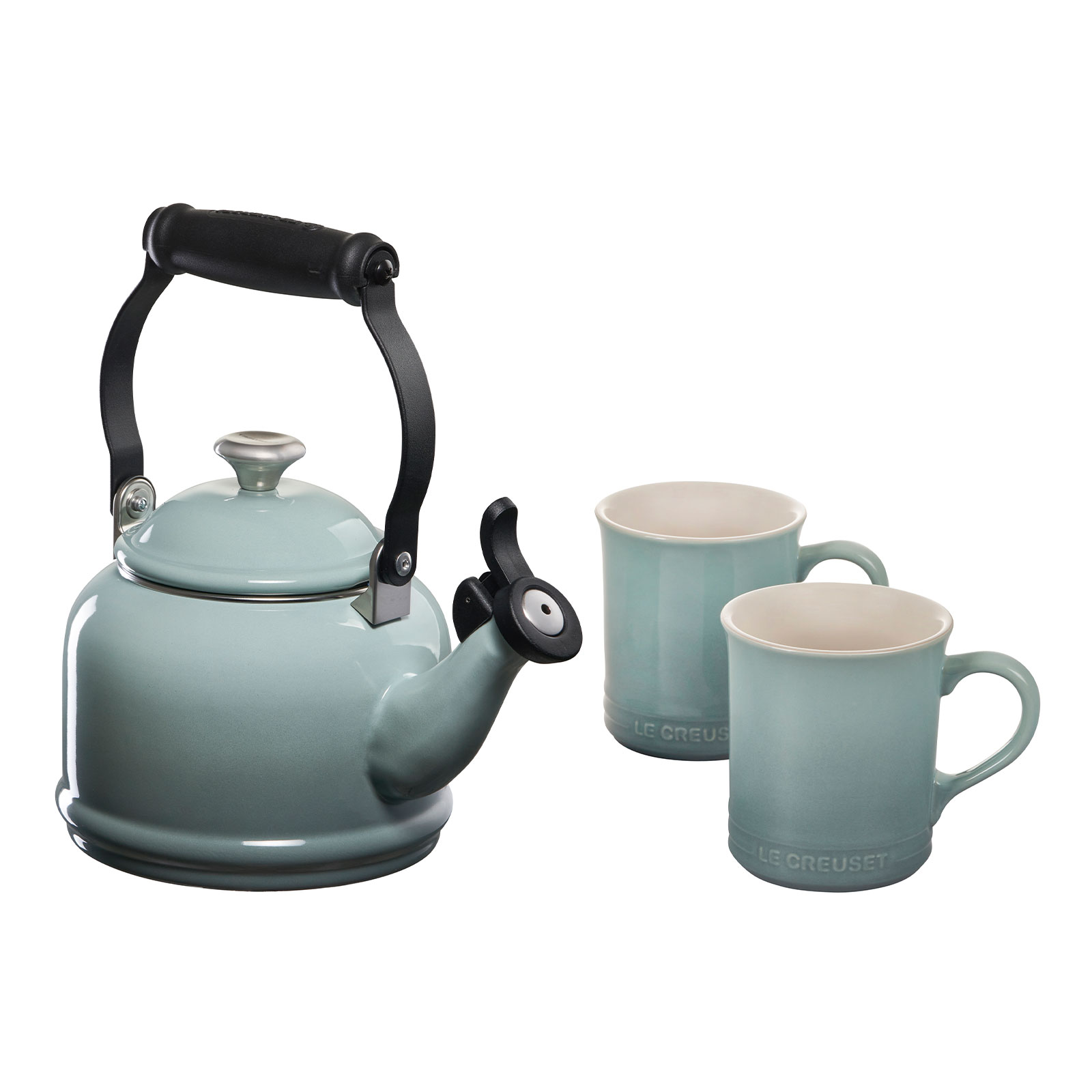 ルクルーゼ ケトルデミ&マグ2個入りセットホワイト新品 ケトル・デミ & マグ (2個入り) シーソルト | タイムセール ｜ル