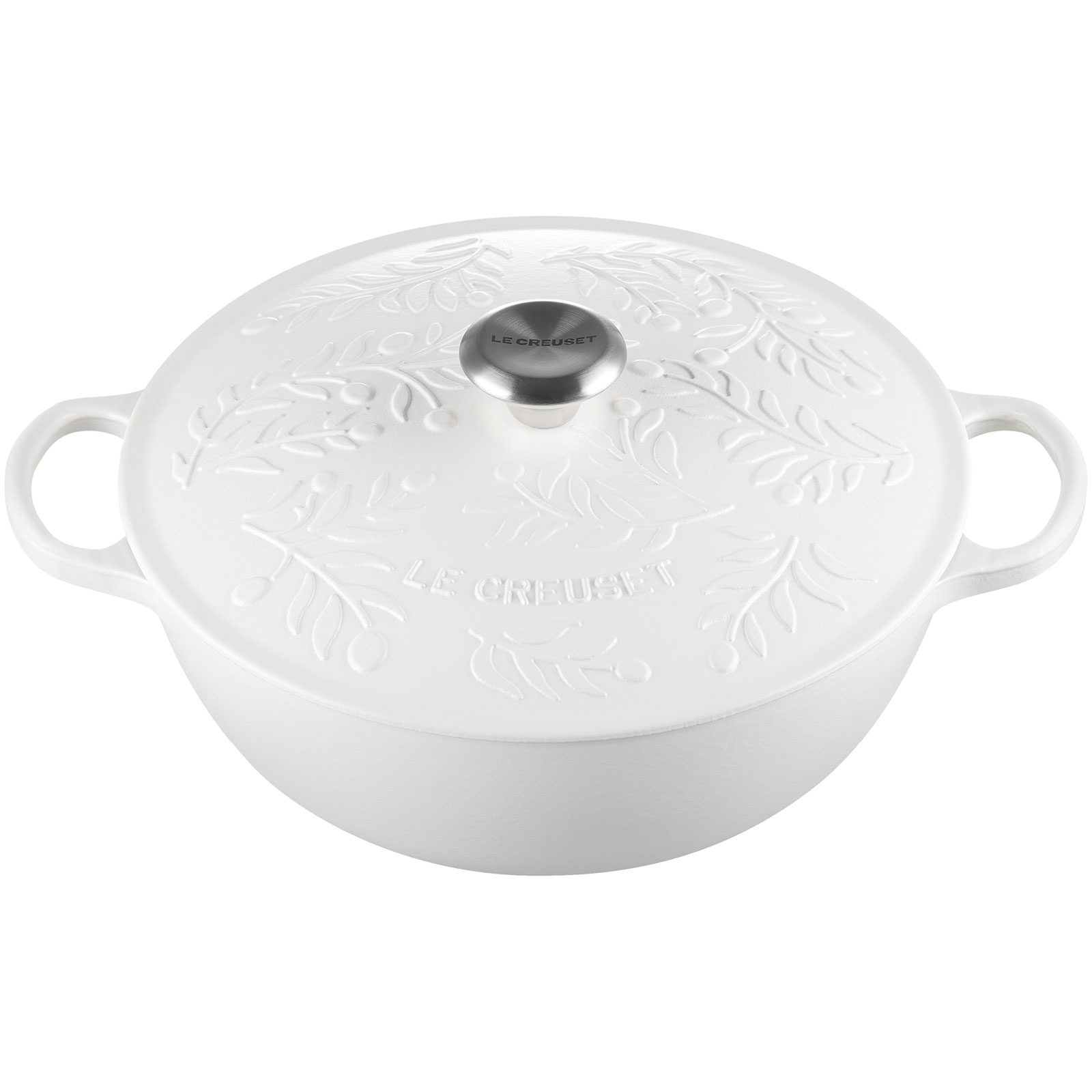 ルクルーゼ マルミット 28cm フルールレリーフ コットン ルクルーゼ マルミット 28cm フルールレリーフ コットン キッチン・食器