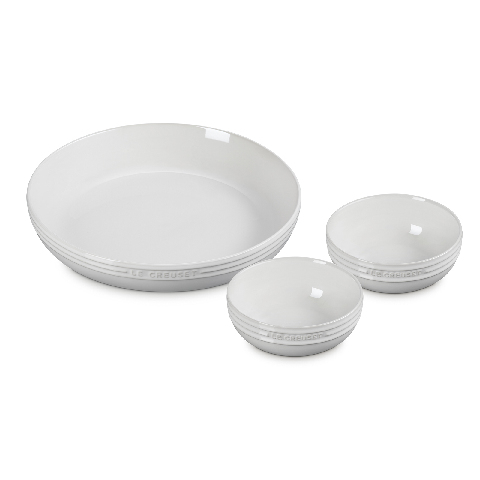 ル・クルーゼ ホワイトラスター 食器セット レジェ・テーブルウェア セット ホワイトラスター | 結婚祝い