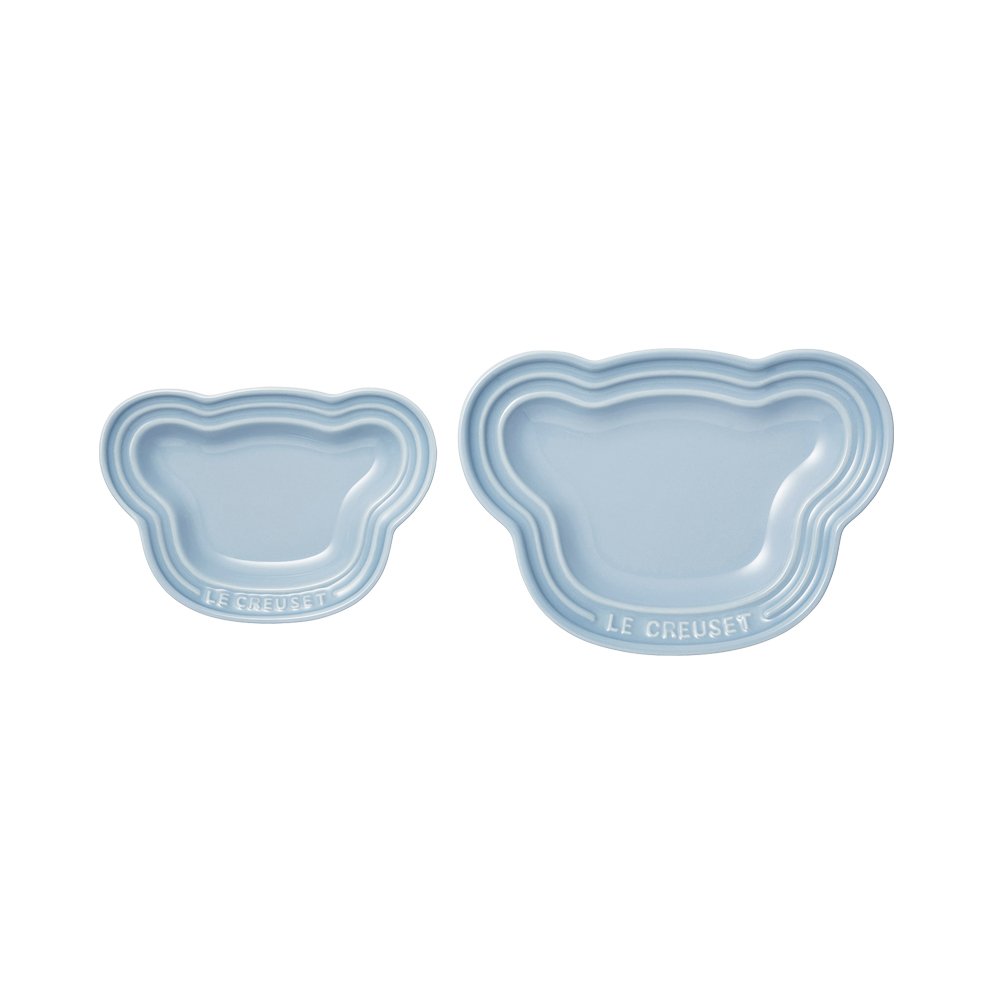 ほぼ新品！ルクルーゼ　ベビー・テーブルウェア・セット コースタルブルー ベビー・スターター・セット コースタルブルー | ベビー・キッズ