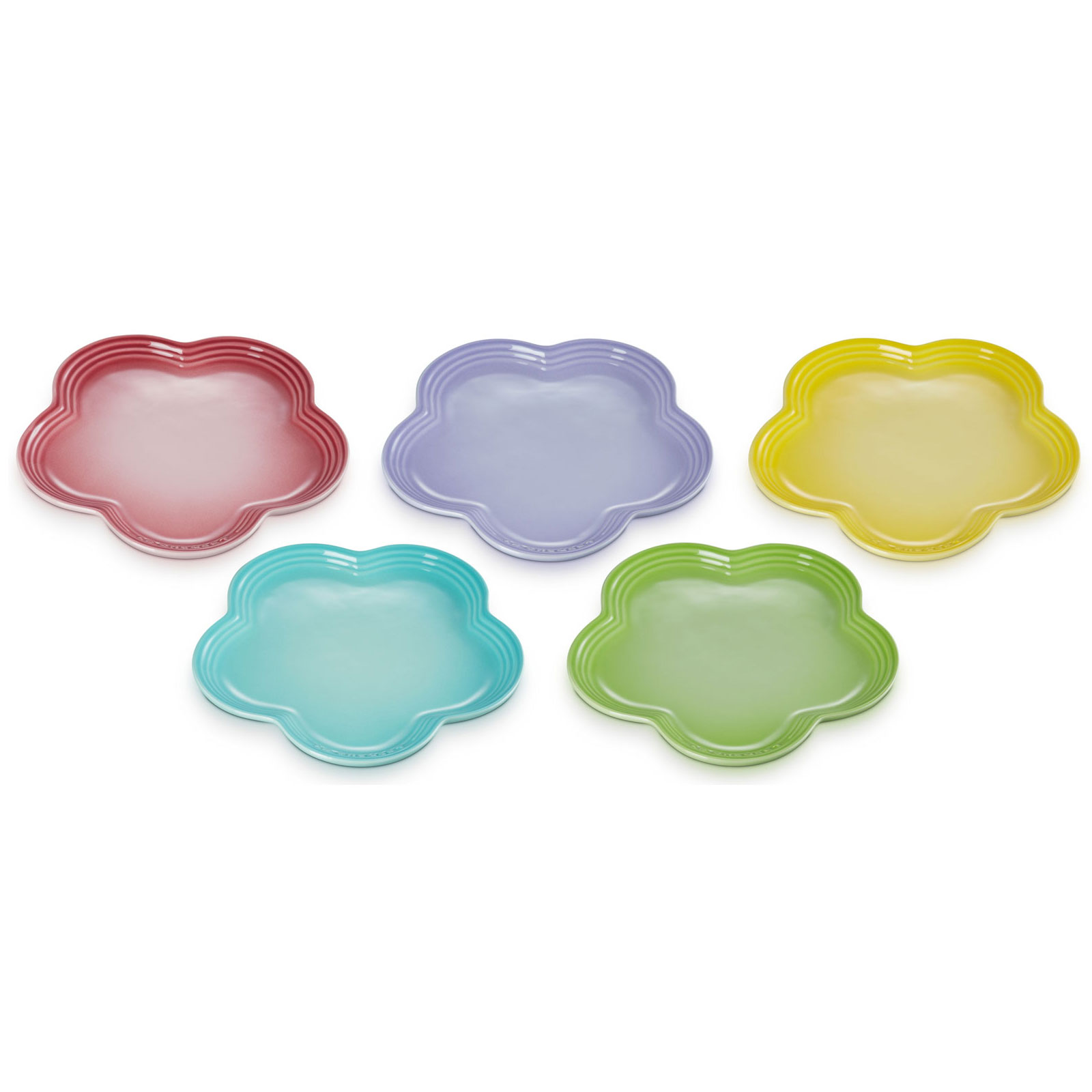 ルクルーゼ　ミニフラワープレート　　5枚セット フラワー・プレート LC 23cm (5枚入り) NP/CM/PPL/FG/SOL