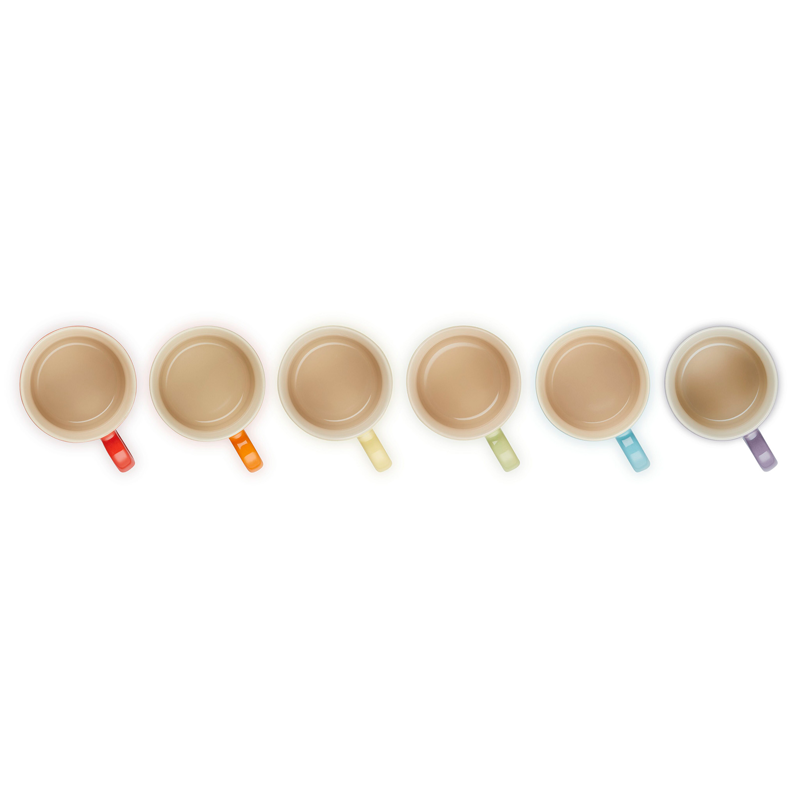 カプチーノマグ 200ml (6個入り) レインボー | コーヒー・ティー ｜ル