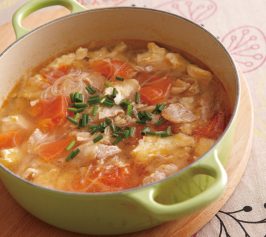 豆腐と豚ばらの春雨スープの作り方