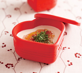 手作り豆腐梅ソースがけの作り方