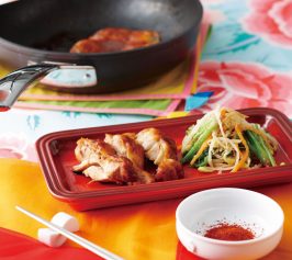 野菜のナムル／蒸し焼きチキンの作り方