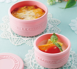 ラザニア風野菜の重ね焼き／トマトのムースの作り方