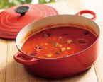 具だくさん冷製トマトスープ