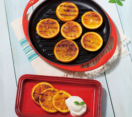 グリルオレンジ ヨーグルトクリーム添えの作り方