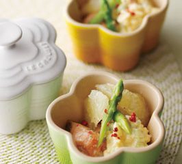 サーモンとグレープフルーツの前菜