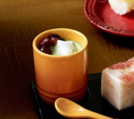 抹茶クリームぜんざい