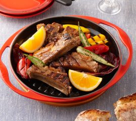 スペアリブのアドボ(甘酢煮)グリル