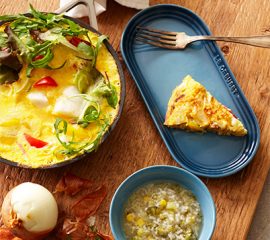 ブロッコリーとコーンのべジ粥・べジ鱈オムレツ