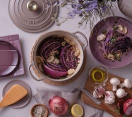 紫キャベツのアンチョビソテーの作り方